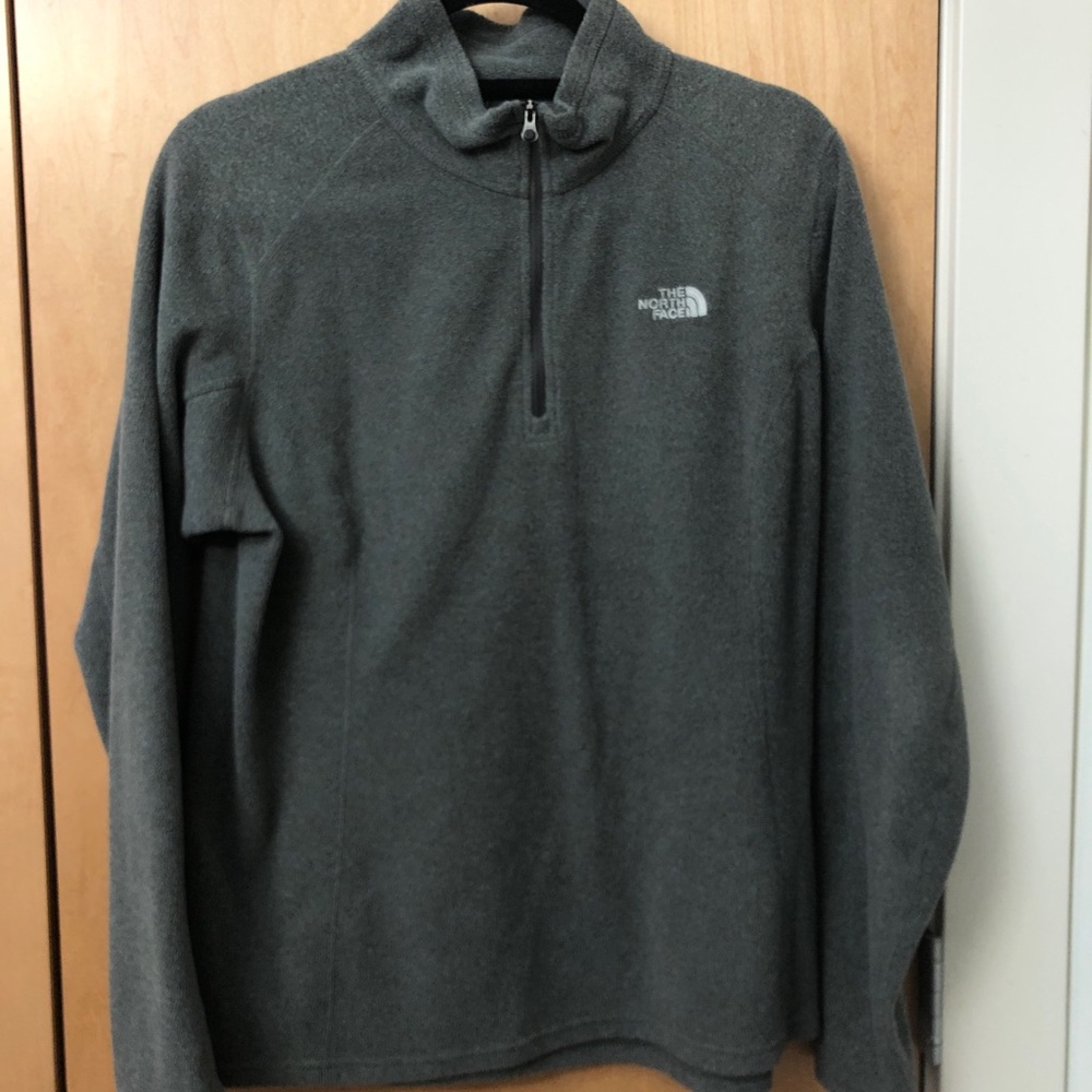 Northface 1/4 zip fleece grey